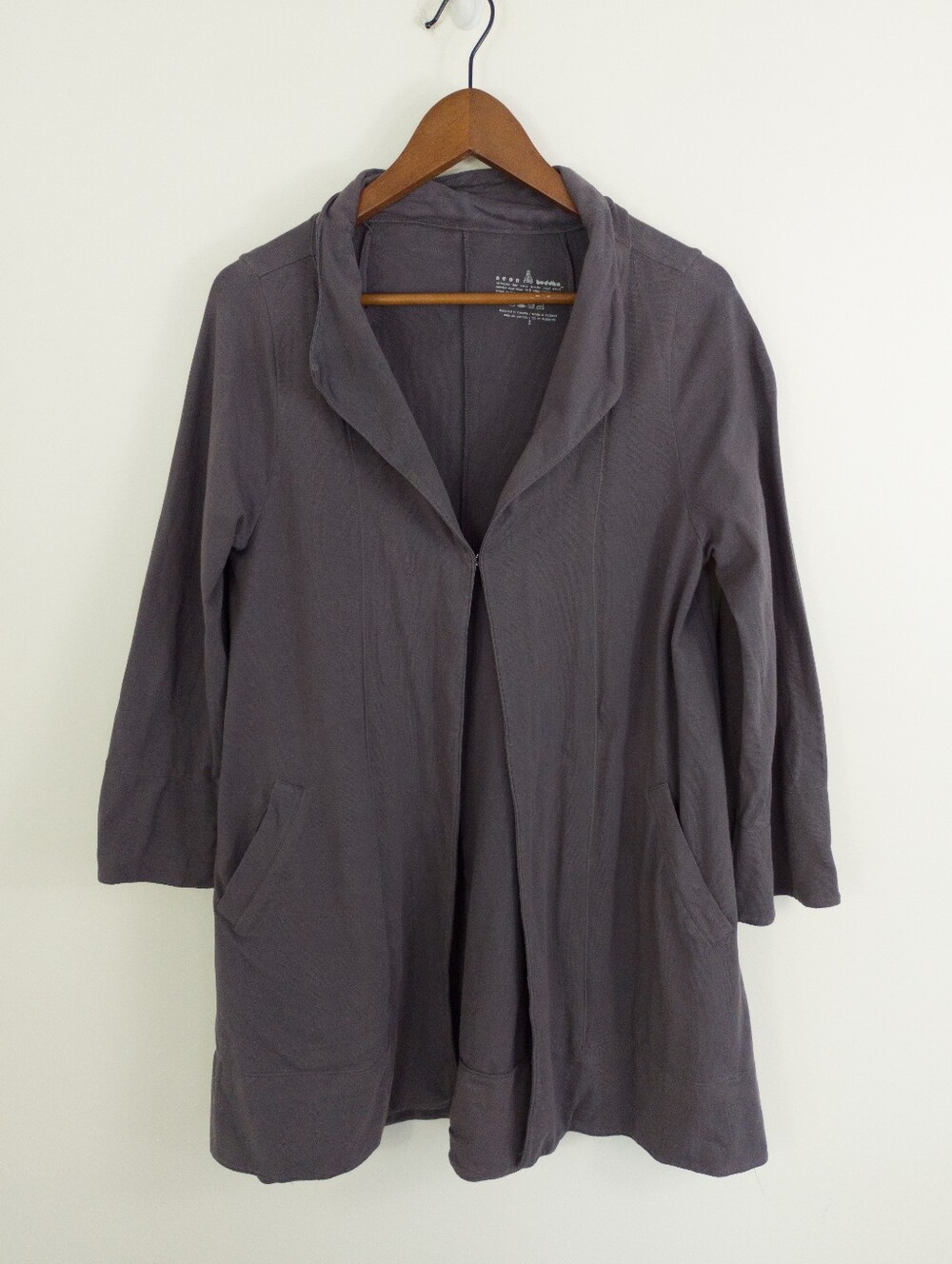 Neon Buddha Charcoal Grey Cardigan Jacket Size Small
